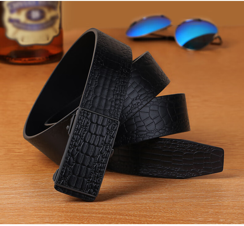 Viney Men's Belt, Top-Grain Leather Waistband, Light Luxury Automatic Buckle Trouser Belt, Birthday Gift for Boyfriend, Husband, Father, Or Dad 4