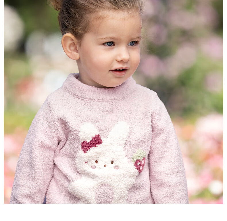 DAVE & BELLA 2022 Autumn Winter Kids Chenille Knit Pullover Sweater DB4223269 8