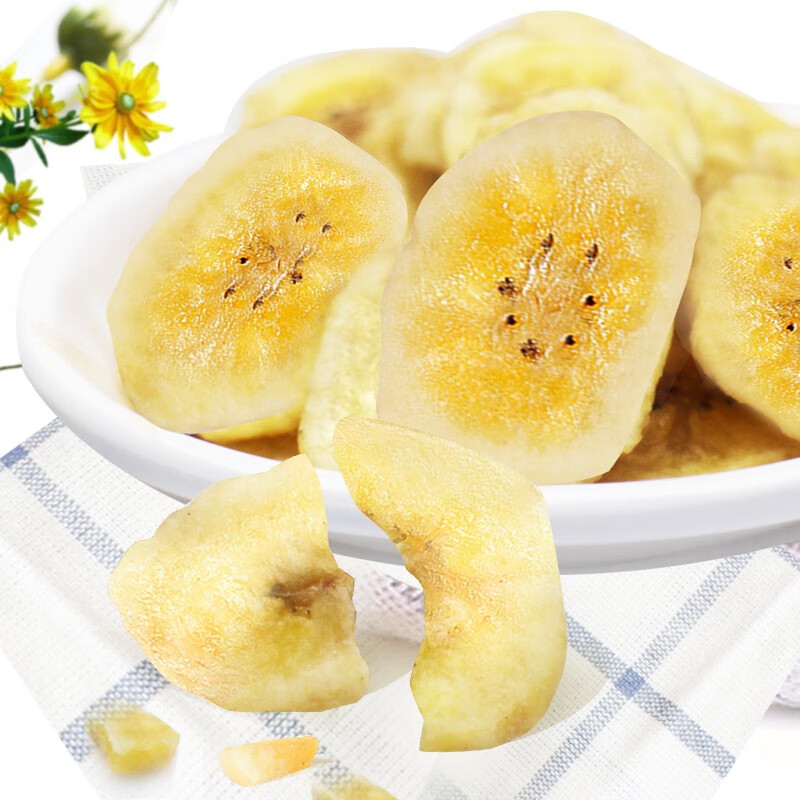 百历坚 香蕉片500g罐装 网红零食 休闲零食小吃果干蜜饯年货送礼