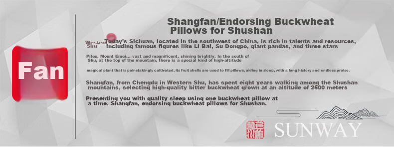 Shangfan Buckwheat Hull Low Pillow, Buckwheat Pillow, Low Pillow, Meltblown Fabric Anti-Mite And Antibacterial Pillow Core, Cervical Pillow 3