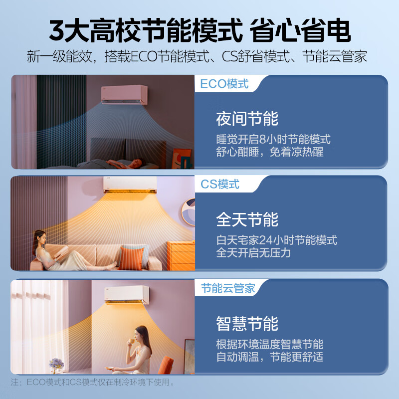 美的(Midea)1.5匹空调 风尊科技版新一级变频冷暖壁挂式空调挂机大风口 京东小家 以旧换新KFR-35GW/N8MXC1