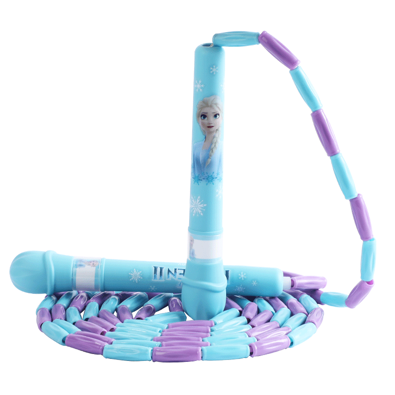 Mesuca Disney Children's Jump Rope, Kindergarten Elementary School Exam Rope, Frozen Elsa Princess Bamboo Joint Jump Rope