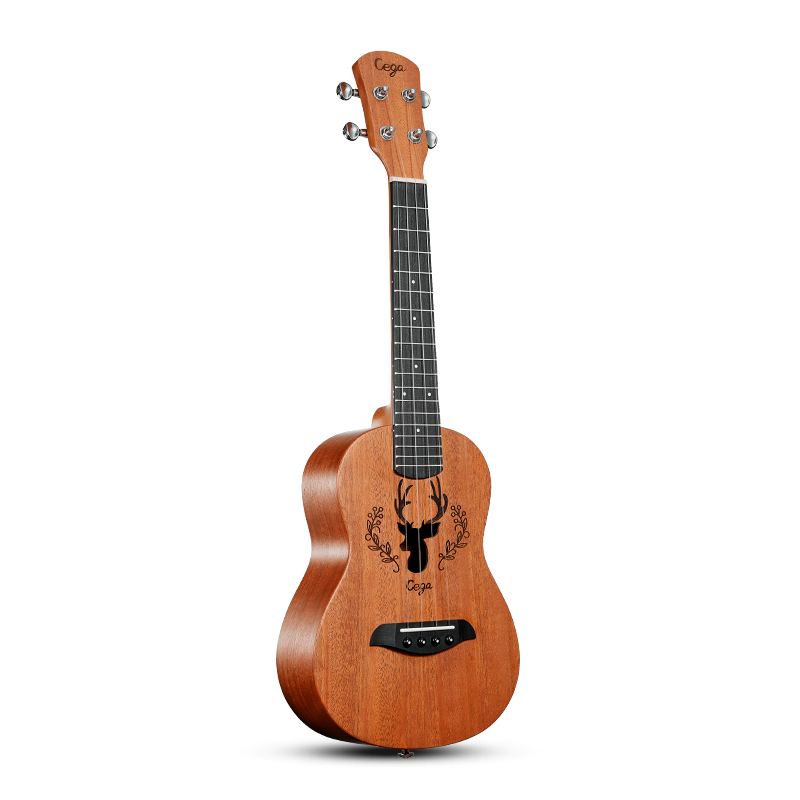 Qiangu Ukulele, 23-Inch Ukulele for Beginners, Children's Single Board Small Guitar, Christmas Gift