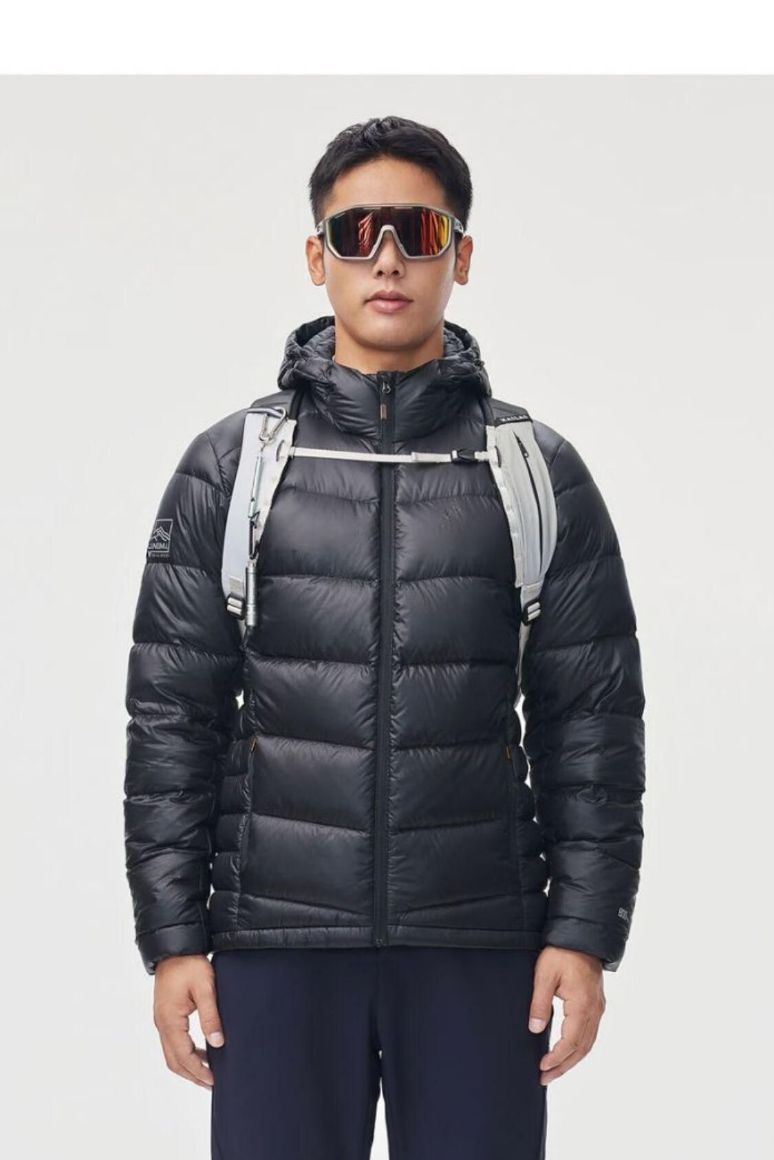 凯乐石kailas轻薄羽绒服男款秋冬防寒防风保暖户外连帽羽绒服外套kg