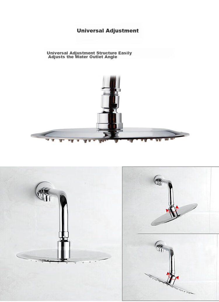 Larsd Handheld Shower Head, Stainless Steel Shower Sprayer, Round Ultra-Thin Top Spray Head AL8072 5