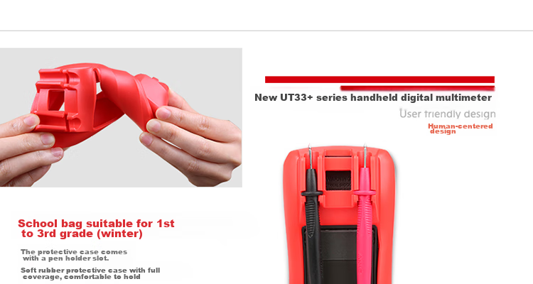 UNI-T UT33A+ Pocket Digital Multimeter, High-Precision Burn-Proof Multimeter, Electrician's Meter, Multi-Purpose Meter for Home Use 16