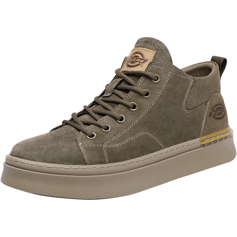 Dickies Men's Martin Boots Casual Trendy Versatile Comfortable Breathable Work Shoes Camel Color Size 43