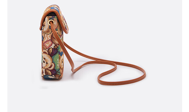 Xiaoxiongyilian Women's Phone Bag, Lightweight Coin Purse, Bear Pattern Shoulder Crossbody Bag, Mini Handbag for Women, Valentine's Day Gift 14