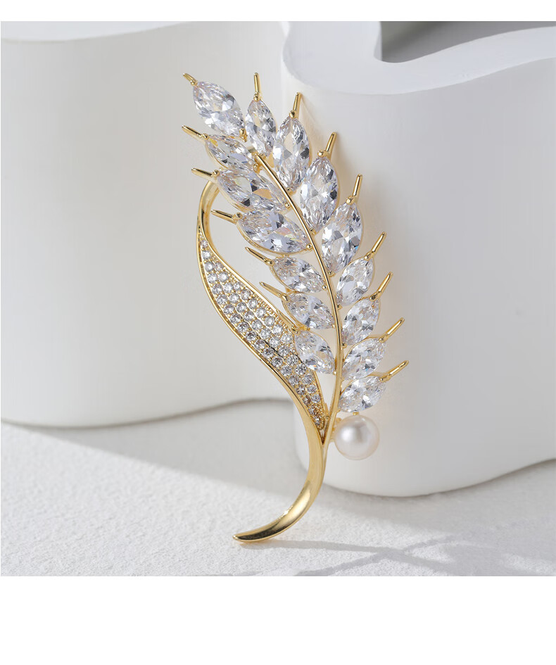 Dijing Chest Pin for Women, Luxury Brooch, Suit Pin, High-End Blazer Pin, Anti-Exposure Accessory, Elegant Clothing Ornament 8