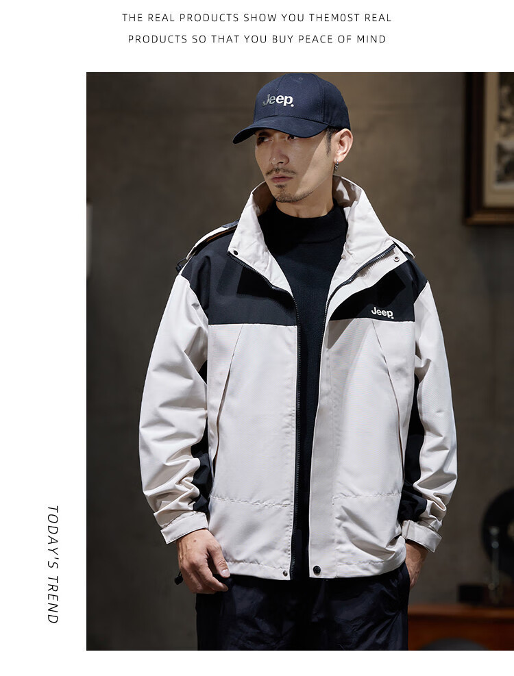 JEEP High-End Tactical Jacket for Men, 2026 Spring And Autumn New Outdoor Mountain-Style Sports Hiking Wear Workwear Jacket Men's Clothing 4