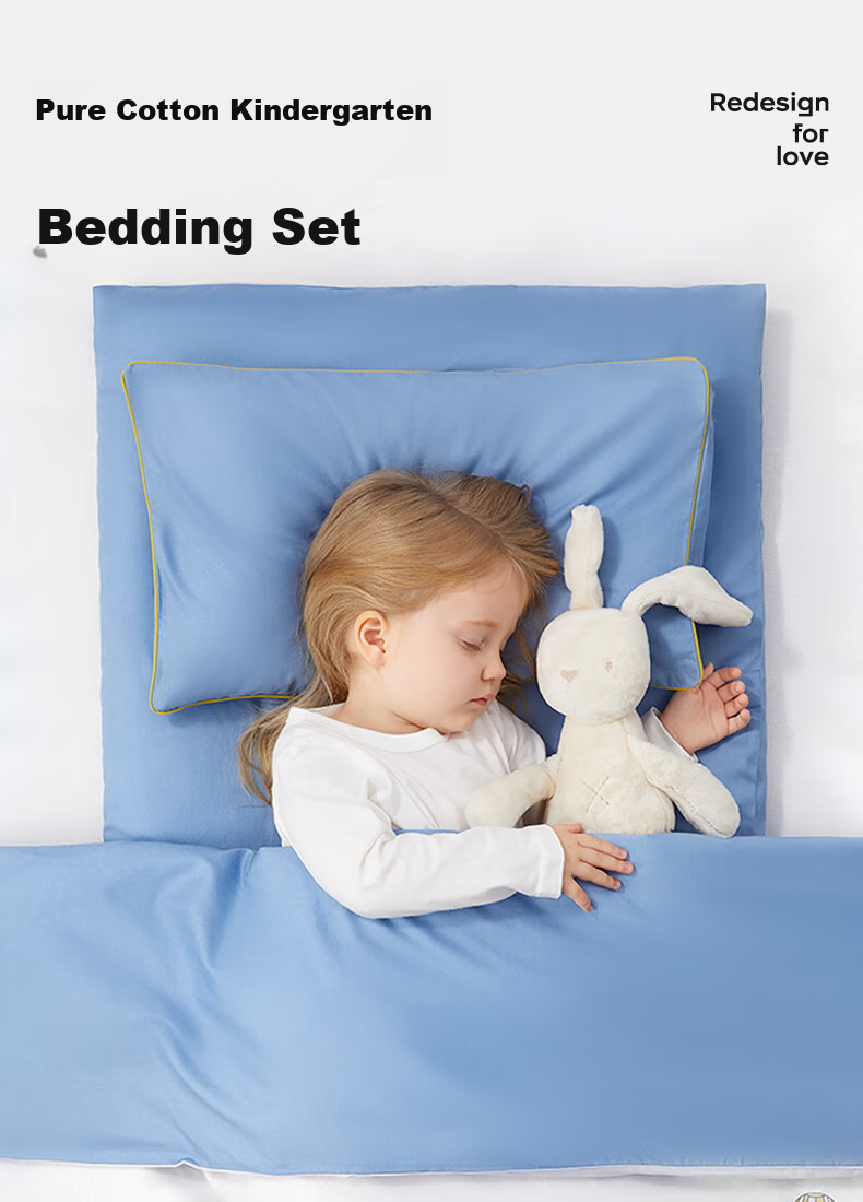 Babycare Kindergarten Bedding Set of Six Pieces, Children's Nap Baby Bedding, Pure Cotton Pillowcase And Duvet for All Seasons 1