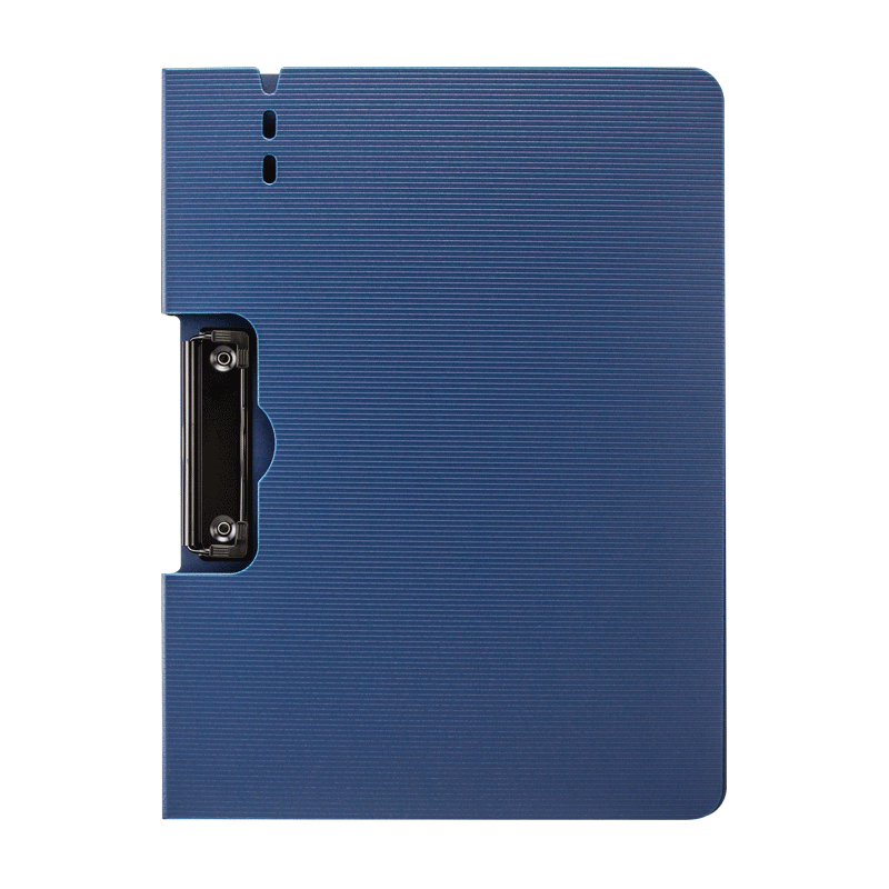 TIANSE A4 File Folder Board Horizontal Folding Board Clip, Meeting Folder Secretary Folder Document Folder Exam Paper Folder Signature Contract Presentation Folder, Office Supplies, TS-10001 Deep Blue