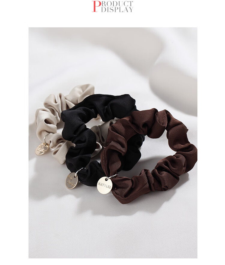 CHIMERA 3-Piece Hair Ties, Bun Maker, Durable Hair Bands, Ponytail Holders, Hair Accessories for Women, Mid-Autumn Festival Gift 5