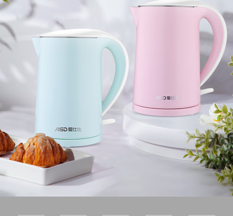 爱仕达(asd)三层防烫食品级304不锈钢电热水壶新品aw-s15g903-荣耀