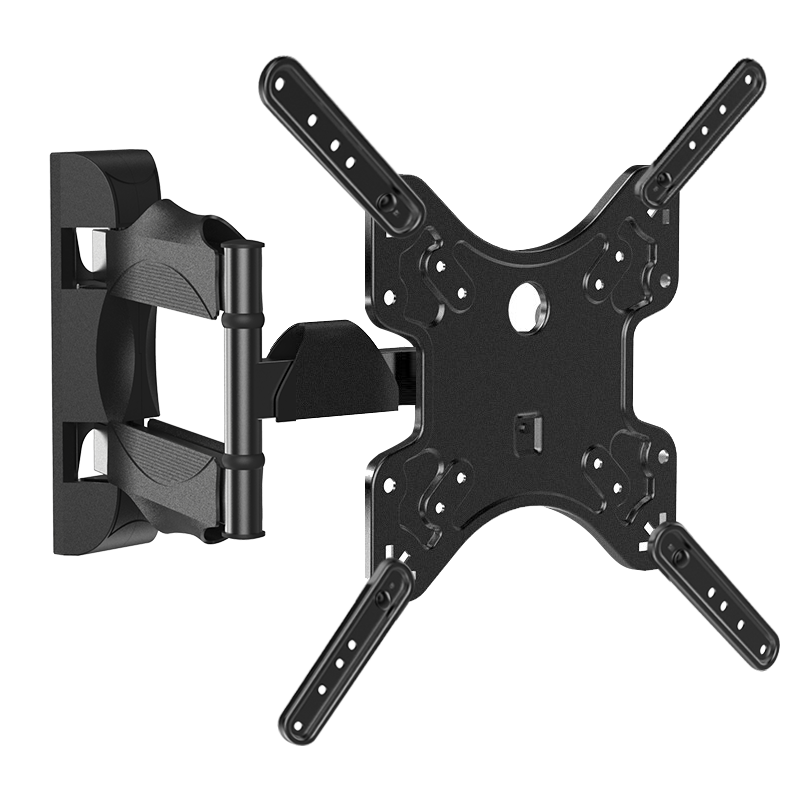 ATSCORE Monitor Mount, Retractable Wall Mount, Display Stand, Monitor Arm Bracket, Compatible with Multiple Brands, Supports 22-55 Inch Screens, Weight Capacity 35KG