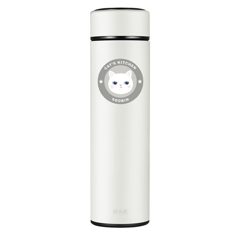 Ranye Custom Insulated Mug for Students, 316L Stainless Steel Tea Cup, 500ml, R3686, White, for National Day And Wedding