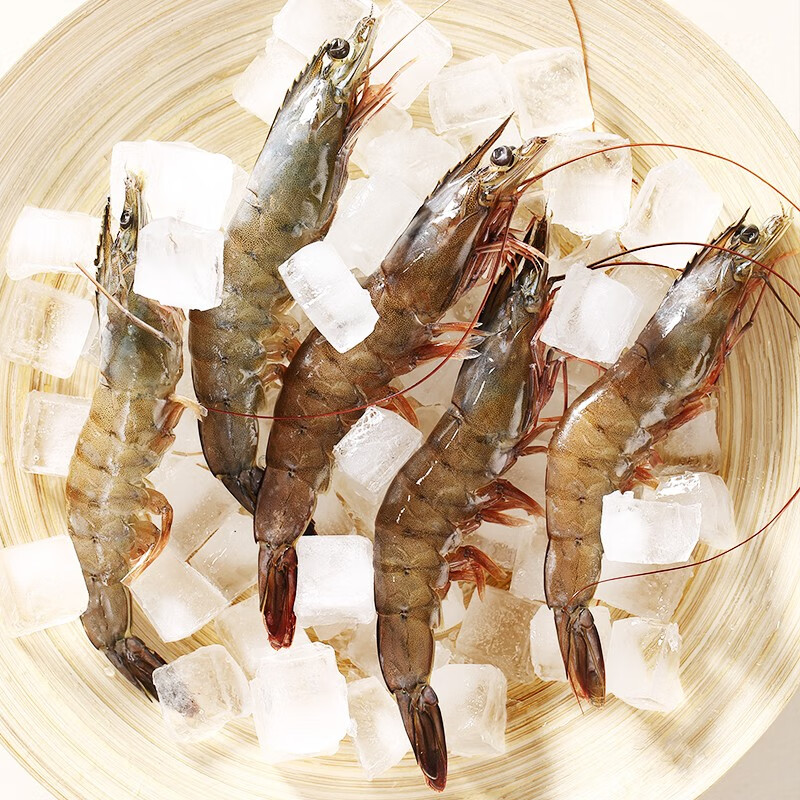 1号会员店（One's Member） 泰国活冻白对虾 海鲜水产 净重2斤 盒装 31-40只