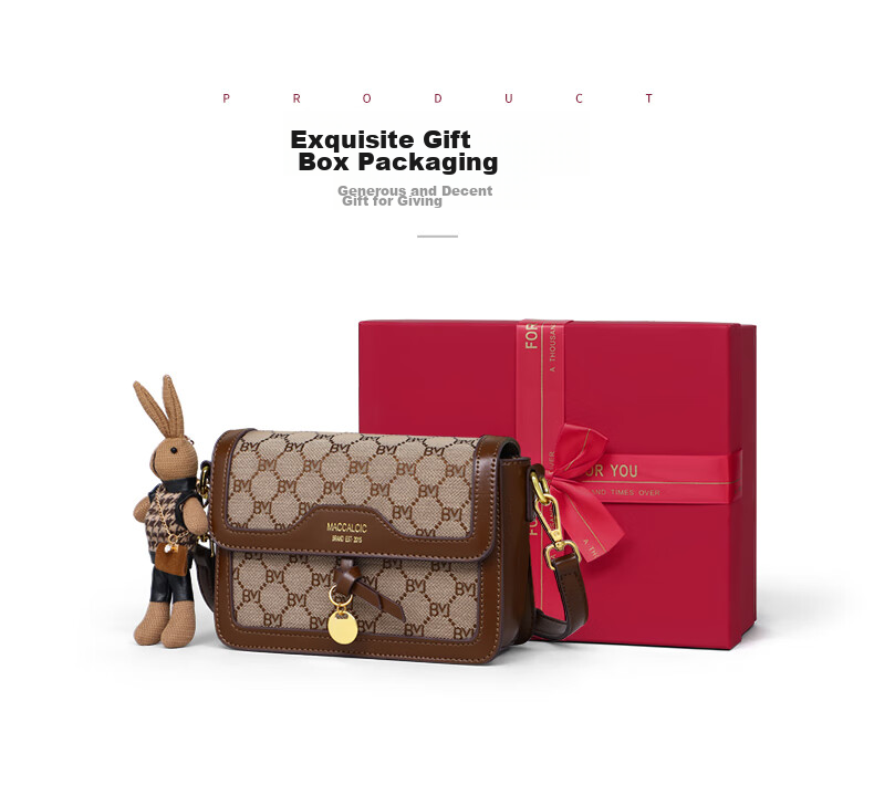 Aiqinghai Handbag, Women's Crossbody Bag, Shoulder Bag, Luxury Brand, High-End Small Square Bag, Birthday Mother's Day Gift, Practical Present for Mom 3