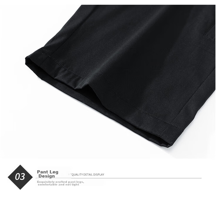 POUM Casual Cargo Capri Pants for Men, Summer Loose-Fit Trendy Quick-Dry Ice Silk Sports Shorts TQ05 Black L 16