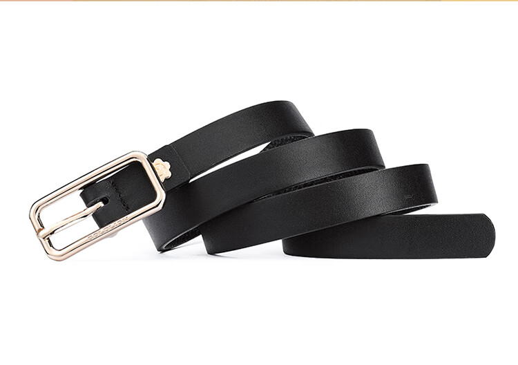 Goldlion Women's Leather Belt, Fashionable Versatile Pin Buckle Waistband Gift Box, Birthday Present 7