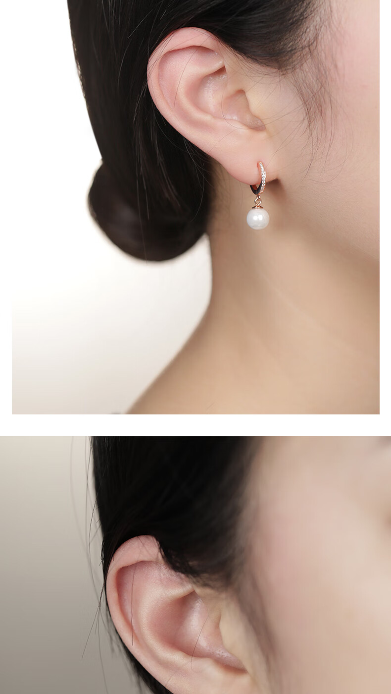MANHE S925 Silver Earrings for Women, Stud Earrings, Ear Jewelry, Birthday Gift for Wife, Valentine's Day Gift, 520 Gift for Girlfriend 10