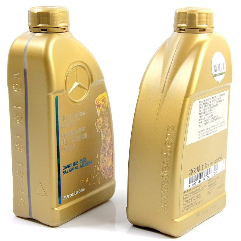 奔驰(benz)4s原厂机油全合成0w-40/5w-40润滑油发动机奔驰专用 5w-40