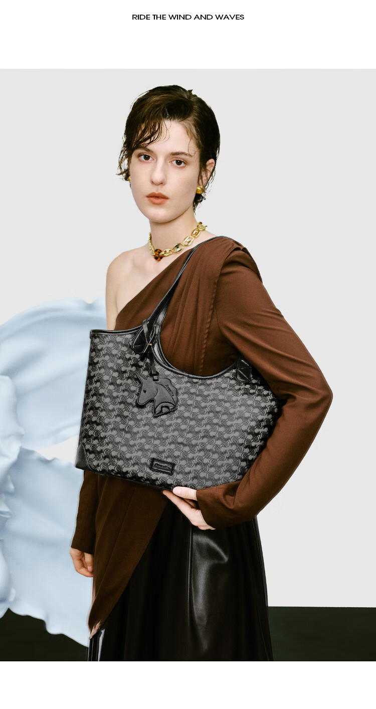 NUCELLE Wave Tote Bag, 2026 New Women's Handbag, Commuter Shoulder Bag for Women, Large Capacity Lightweight Laptop Bag, Birthday Gift 4