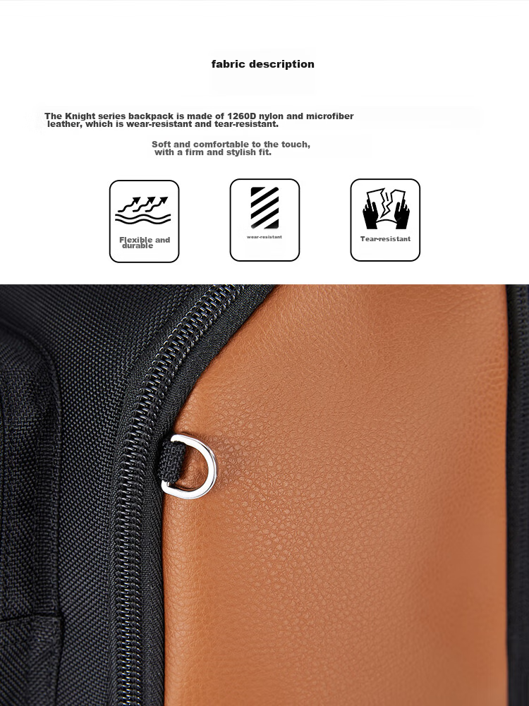 KALA·Y Airbag-Reducing Laptop Bag, Business Large Capacity 15.6-Inch Backpack, Unisex Shoulder Bag, 5213 Black 5