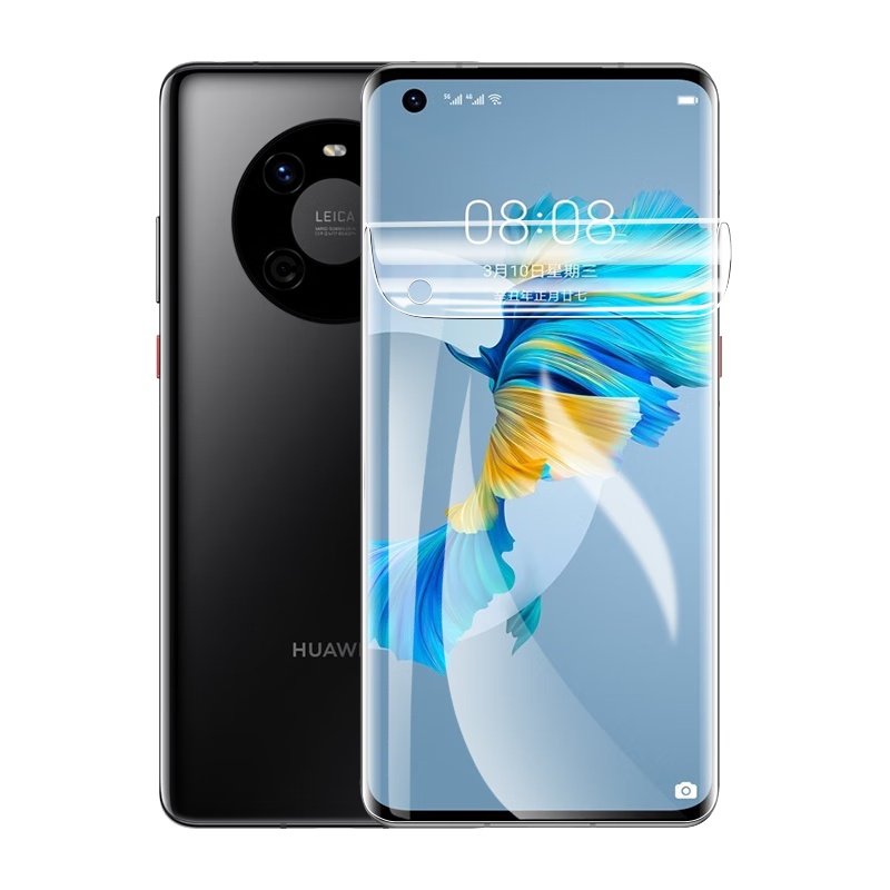 BIAZE [Nano Full Screen 2 Pieces] Screen Protector for Huawei Mate40, Mate40e Hydrogel Soft Film, HD Anti-Scratch, Strong Anti-Fingerprint, Non-Tempered Glass, Full Adhesive Protective Film JM445