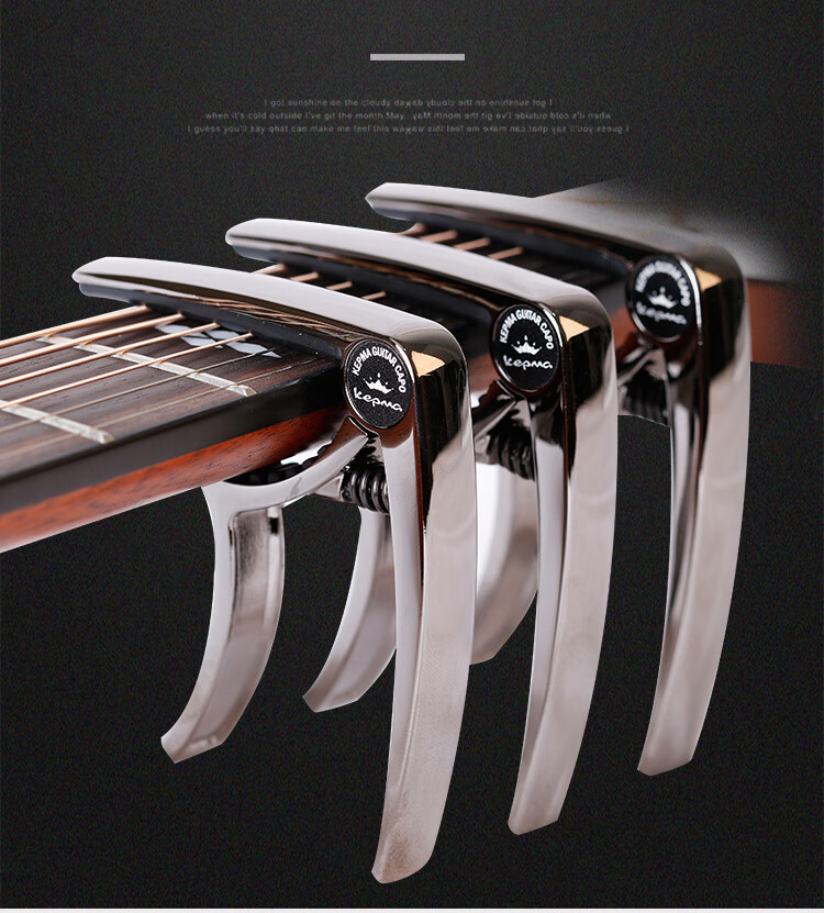KEPMA KEPMA K6 Camaca Mianqie Guitar Tuner Clip, All-Metal Tuning Clip, Universal Clip 2