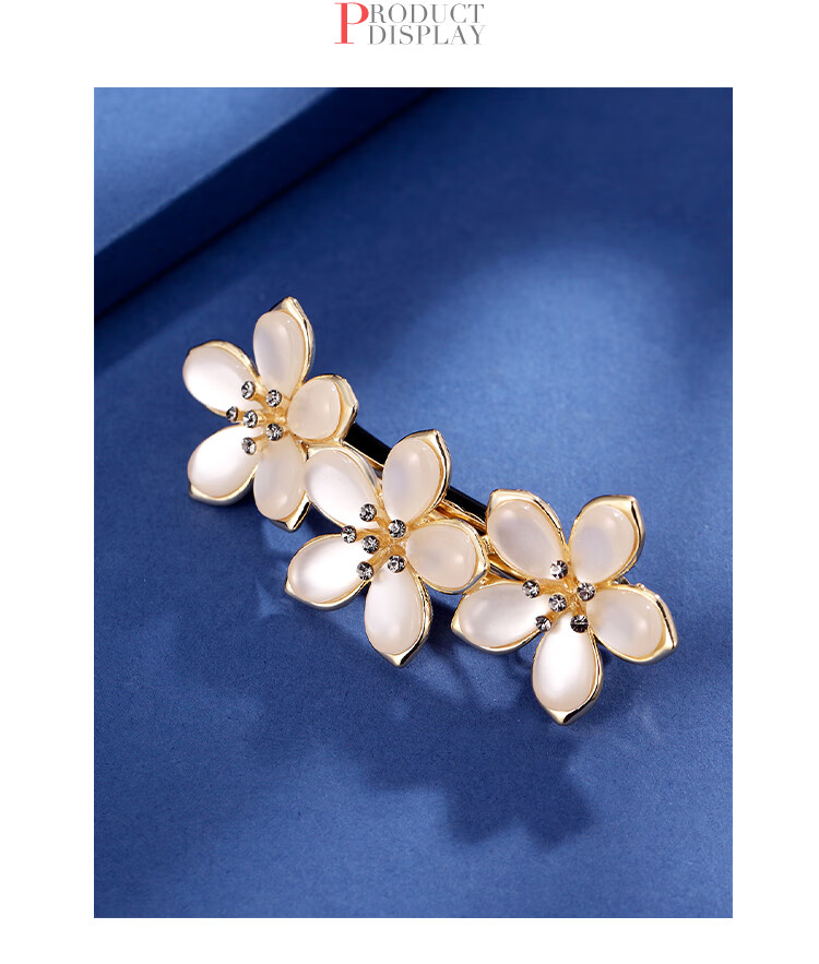 CHIMERA Cat's Eye Hair Clip for Women, High-End Barrette, Side Clip, Back of Head Clip, Mid-Autumn Festival Gift 5