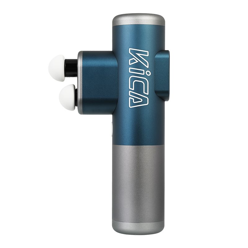 KICA K3 Professional Dual-Head Fascia Gun Muscle Massager Smart Fitness Training Neck Fascia Device Mini Silent Home Use Advanced Gray