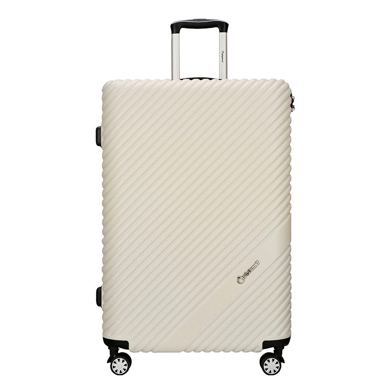 Diplomat 28-Inch Large Capacity Password Lock Suitcase with Wheels for Men And Women, Cloud-Shaped Travel Luggage TC-23254 White