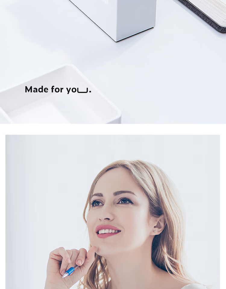 Deli Tape Dispenser, German Creative Design, Transparent Tape Cutter, Non-Slip Base, Smooth Cutting, for Office And Home Use, Ivory White NS121 2