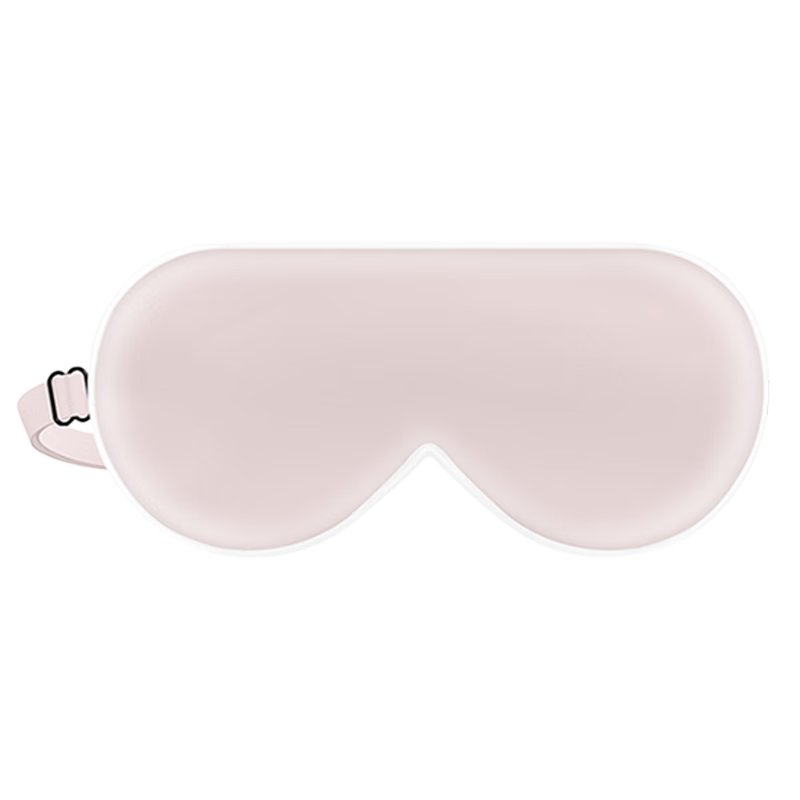 JOYTOUR Silk Eye Mask, Adjustable Sleep Mask for Newborns And Babies, Sun Protection And Jaundice Treatment Tool, White Edge with Pink