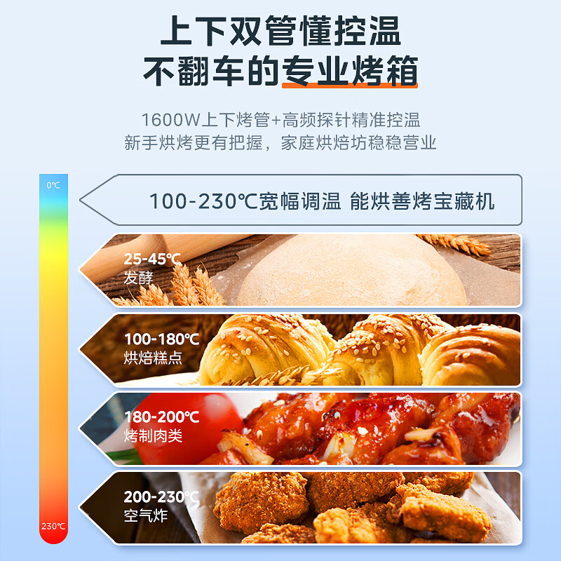 美的（Midea）寻味pro系列 微蒸烤炸台式一体机 304不锈钢内胆 空气炸电烤箱微波炉（G3E） 