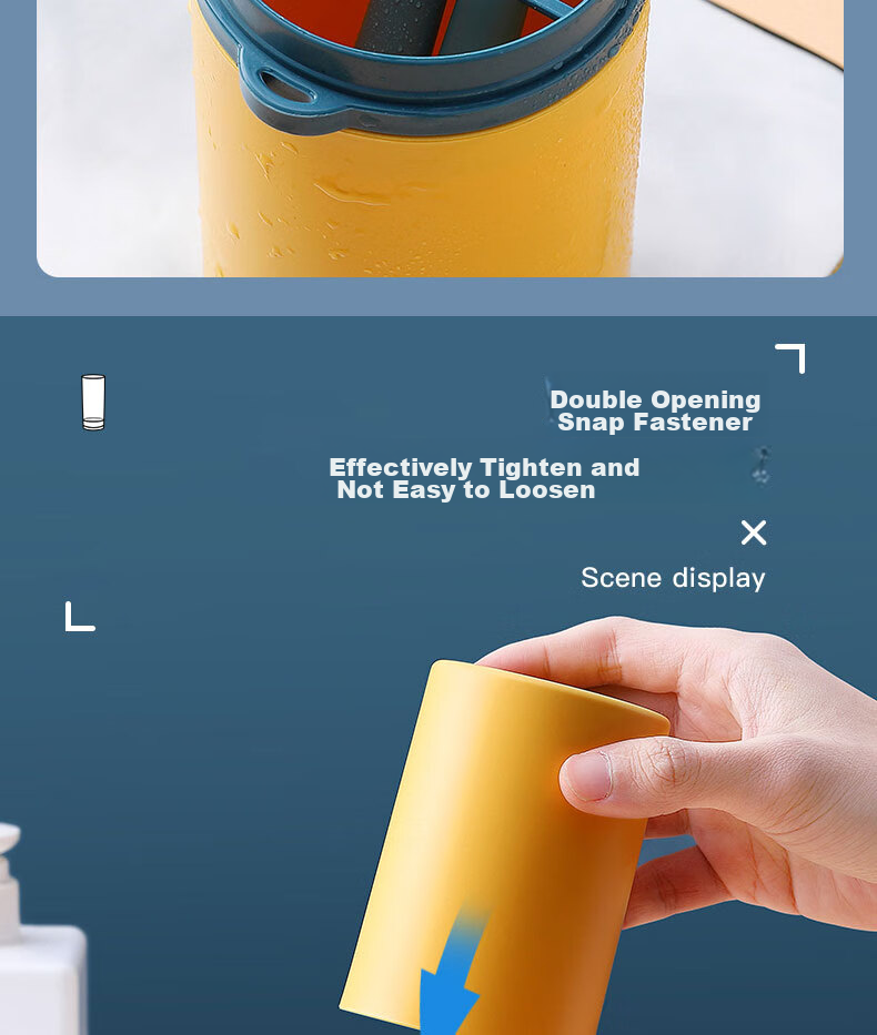 NOLANSEND Travel Toiletry Set Lightweight Portable Toothbrush and Toothpaste Cup 8