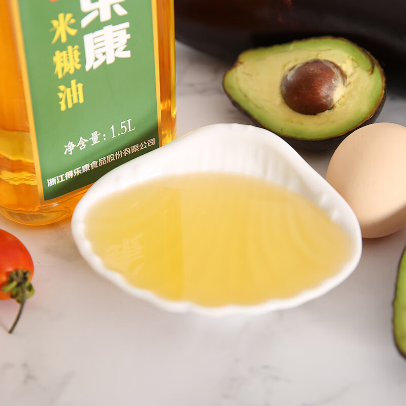 得乐康谷黄金稻米油1.5L 可生食食用油米糠油