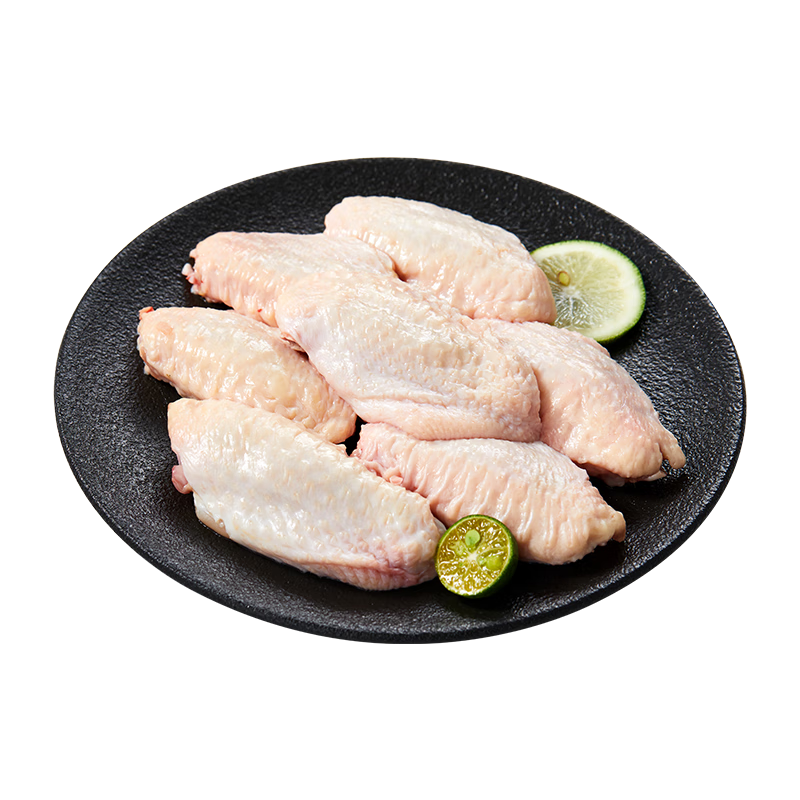 惠寻京东自有品牌 新鲜单冻鸡翅中2kg 烤鸡翅炸鸡翅