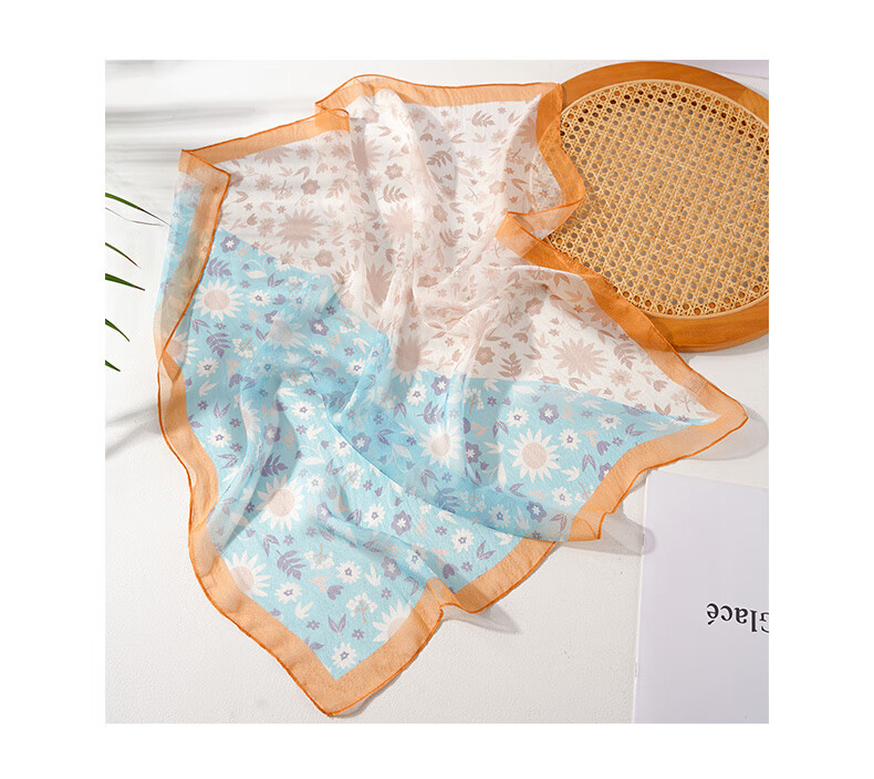 Hangsilu Silk Scarf for Women, Mulberry Silk Scarf, Square Scarf, Pearl Shawl, Birthday And Holiday Gift for Mom 15