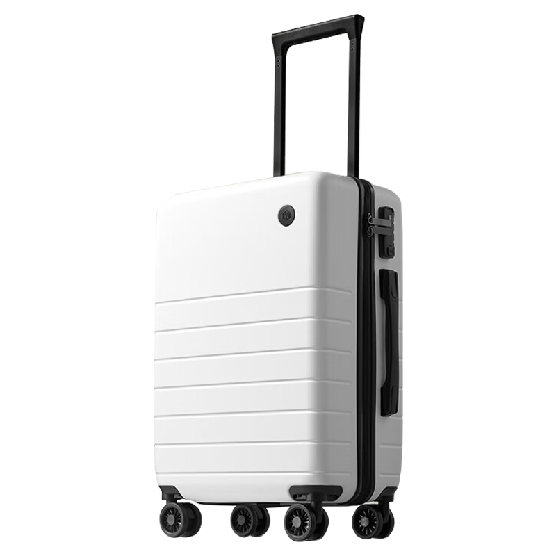 JD Original Borderless Luggage, 20-Inch PC Suitcase for Men And Women, Carry-On Travel Case with Spinner Wheels, Cloud White, Bright Tomorrow Delivery