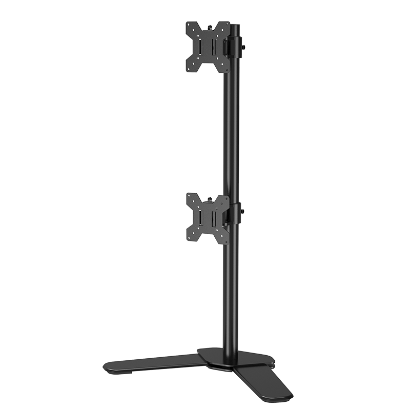 ATSCORE Dual-Screen Monitor Stand, Computer Stand, Desktop Adjustable Monitor Arm, Spliced Display Base Riser Screen Support for 10-32 Inches