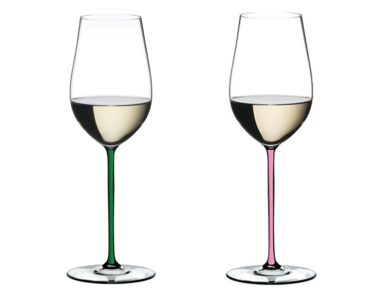 RIEDEL Wedding Gift Sparkling Riesling/Zinfandel Wine Glass Green Stem Handmade 395ml Single Piece 3