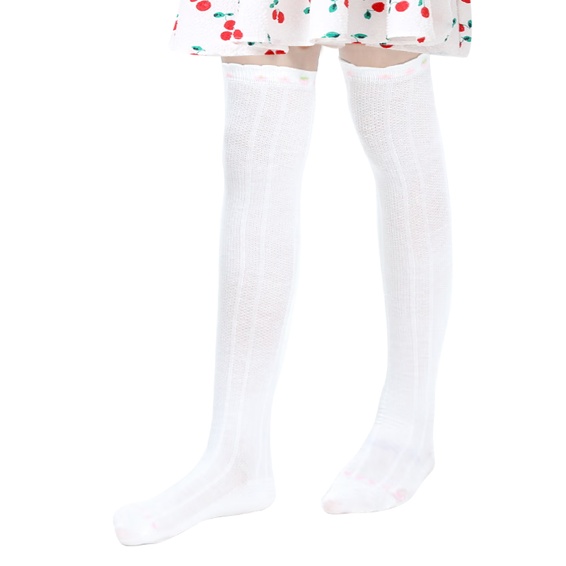 Barbie Children's Mid-Calf Socks, Girls' Thin Mesh Long Socks for Spring And Autumn, Baby Over-Knee High Socks, Half-Leg Socks
