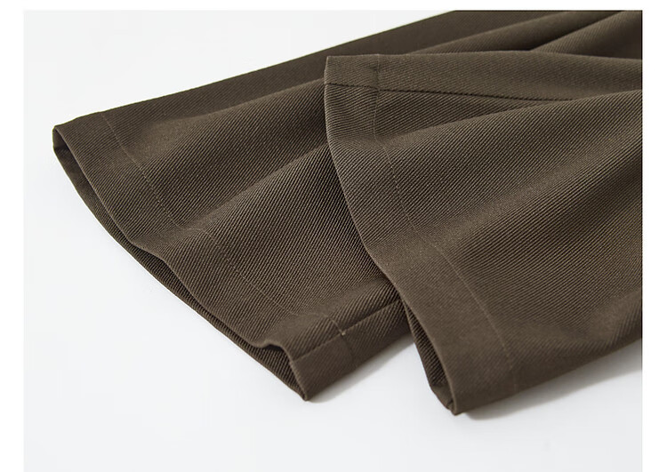 Dme [Casual Ceiling] Spring And Autumn Simple Mid-Rise Women's Pants, Straight-Leg Casual Trousers, Olive Green, S 12
