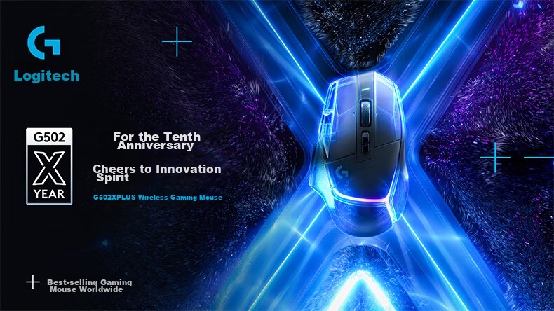 G G502 Wireless Gaming Mouse, Dual-Mode Wireless And Wired Mouse, Ergonomic Design with Customizable Weight Distribution, RGB Backlight, Wireless Charging, FPS Black Myth: Wukong 2