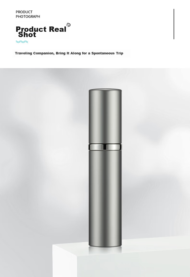Siwangongli Perfume Refillable Bottle, Bottom Filled with High-End Travel Portable Mini Perfume Spray Bottle, Empty Bottle SW7369 Cherry Blossom Pink 15