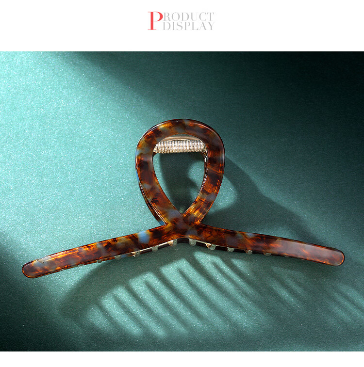 CHIMERA Simple Acetate Board Shark Clip High-End Hairpin Hair Claw Clip for Back of Head, Bun Maker, Women's Mid-Autumn Festival Gift 7