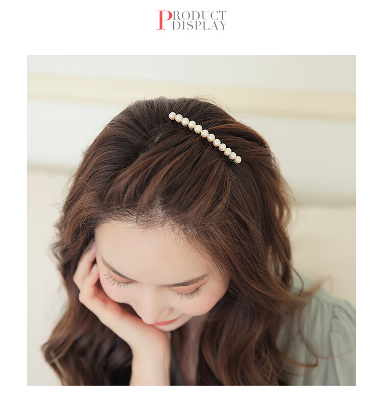 CHIMERA Freshwater Pearl Hair Comb, Bun Maker, Flyaway Hair Tamer, Bangs Clip, High-End Hairpin for Women, Mid-Autumn Festival Gift 8