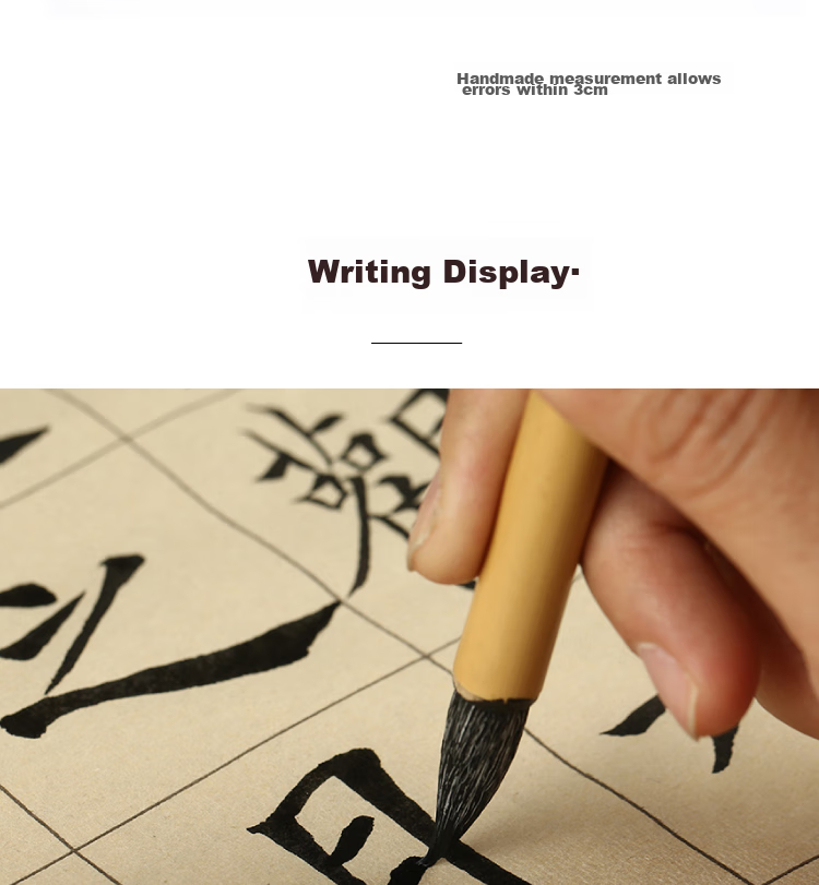 Yihaitangwenhua Calligraphy Brush Set - Wolf And Mixed Hair for Large, Medium And Small Regular Script, Sheep Hair for Students' Calligraphy And Chinese Painting Beginners - Wolf Hair 3-Piece Set for Elementary School Students And Adults in Regular Script And Running Script 5